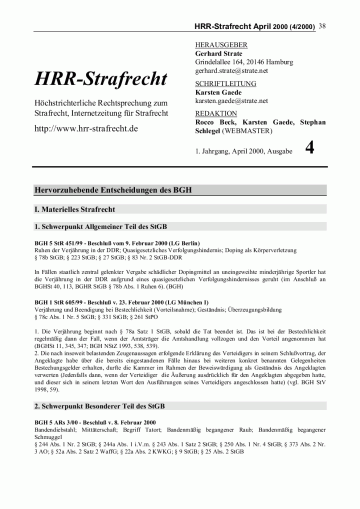 Titelbild Ausgabe 4/2000