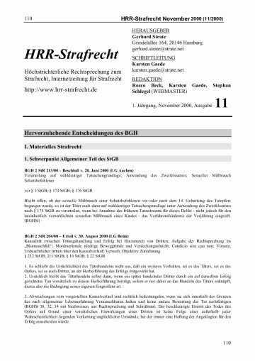 Titelbild Ausgabe 11/2000