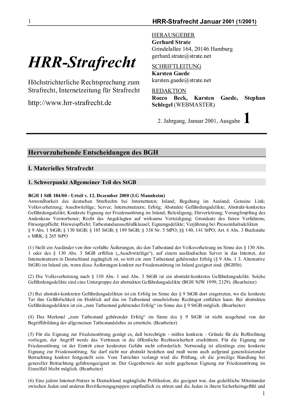 Titelbild Ausgabe 01-01