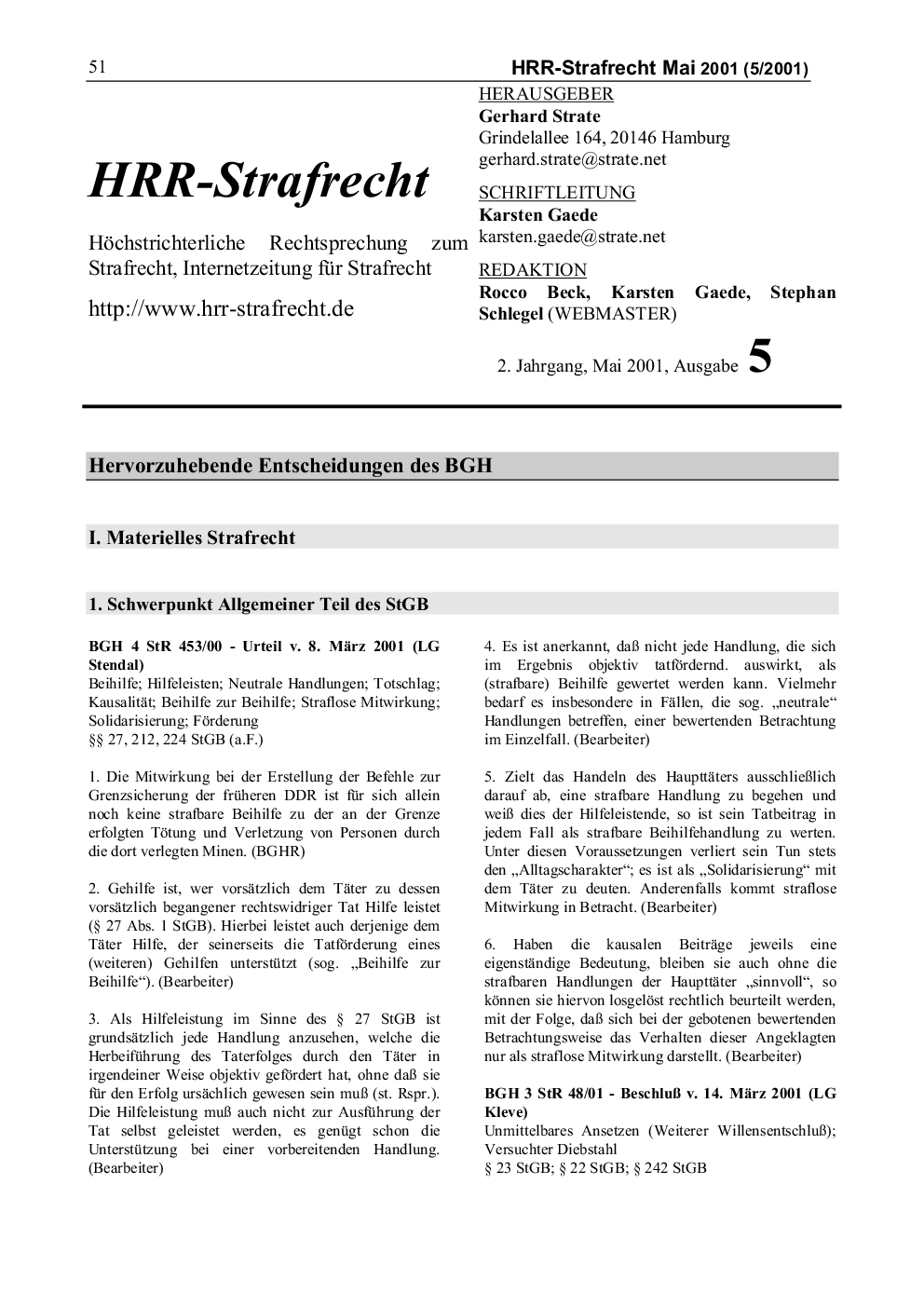 Titelbild Ausgabe 01-05