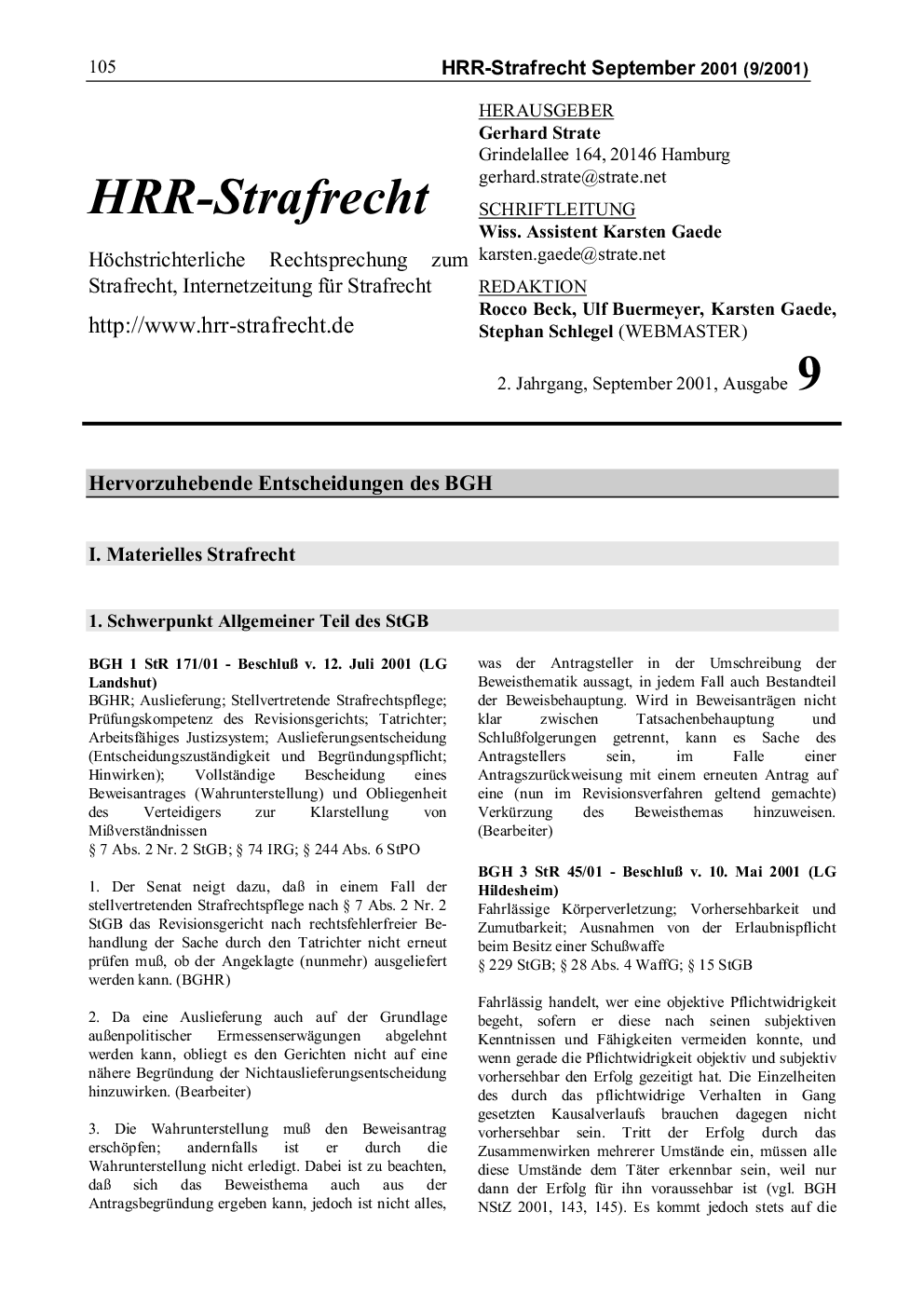 Titelbild Ausgabe 01-09