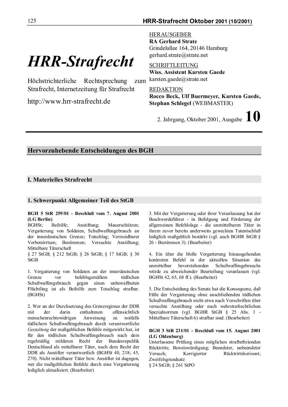 Titelbild Ausgabe 01-10