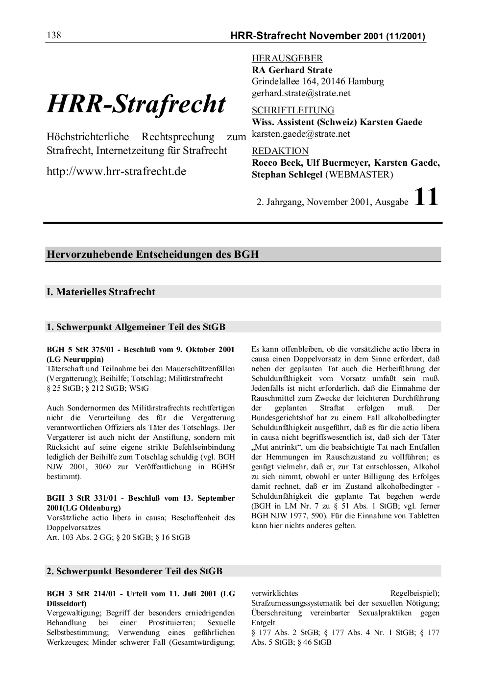 Titelbild Ausgabe 01-11