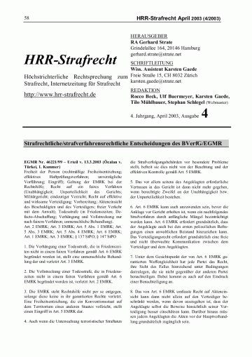 HRRS-Ausgabe April 2003