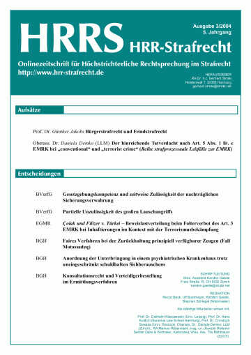 HRRS-Ausgabe März 2004