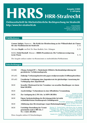 Titelbild Ausgabe 2/2005