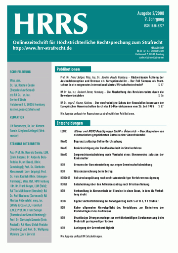 Titelbild Ausgabe 2/2008