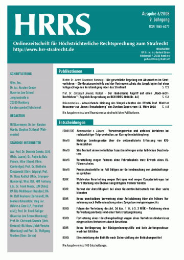 Titelbild Ausgabe 3/2008
