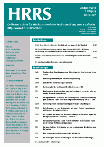 Titelbild Ausgabe 4/2008