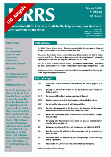 HRRS-Ausgabe Juni 2008