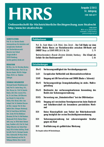 Titelbild Ausgabe 3/2013