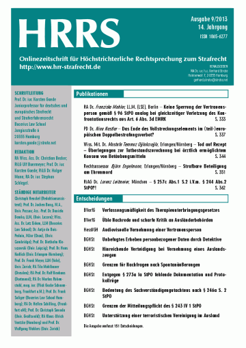 Titelbild Ausgabe 9/2013