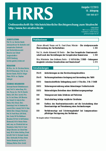 Titelbild Ausgabe 12/2013