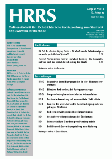 Titelbild Ausgabe 2/2014