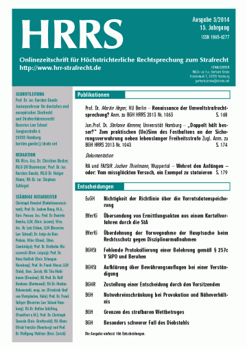 Titelbild Ausgabe 5/2014