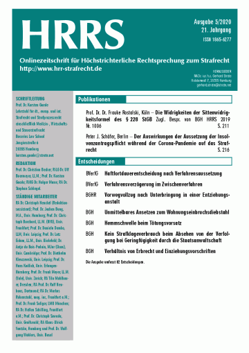 Titelbild Ausgabe 5/2020