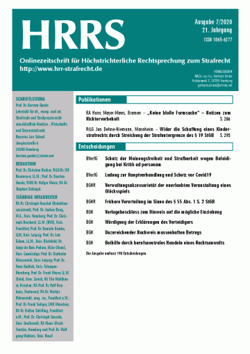 Titelbild Ausgabe 7/2020