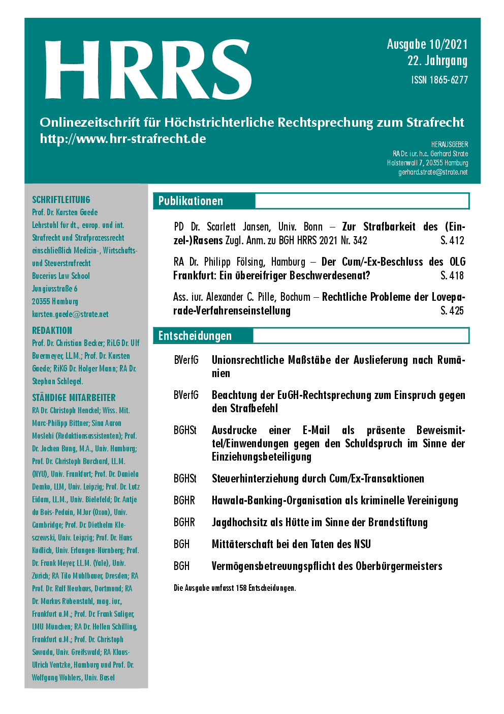 Titelbild Ausgabe 10/2021
