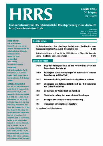 HRRS-Ausgabe Juni 2023