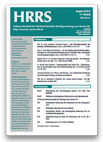 HRRS-Ausgabe Februar 2009